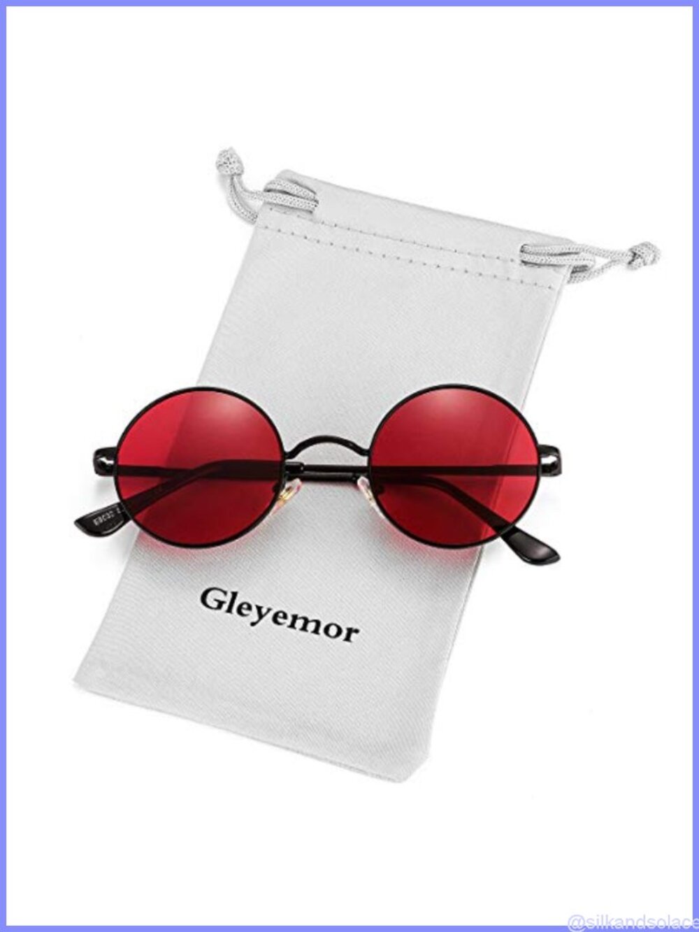 Polarized Round Sunglasses Small Circle Metal Frame UV400 Unisex